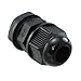 Cable Gland 0.14" ~ 0.31" (3.5mm ~ 8.0mm) Nylon M16x1.5 Black GC1000-B