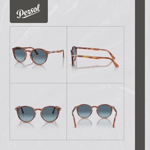 Persol PO3171S Round Sunglasses for Men +BUNDLE with ACCESSORY EYEWEAR KIT3