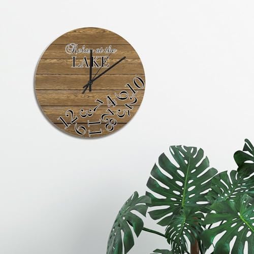 Horloge murale shabby chic 38cm, la solution déco pour salon vide