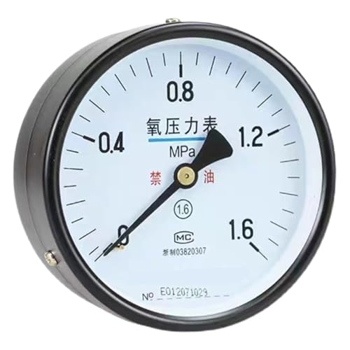 Manomètre axial YO-100Z boîtier robuste mesure de précision 0-0.25MPa