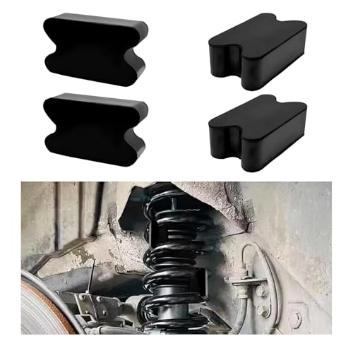 JNXIJ 4 PCS Rubber Car Coil Spring Spacers, Heavy Duty Lift Blocks for 2