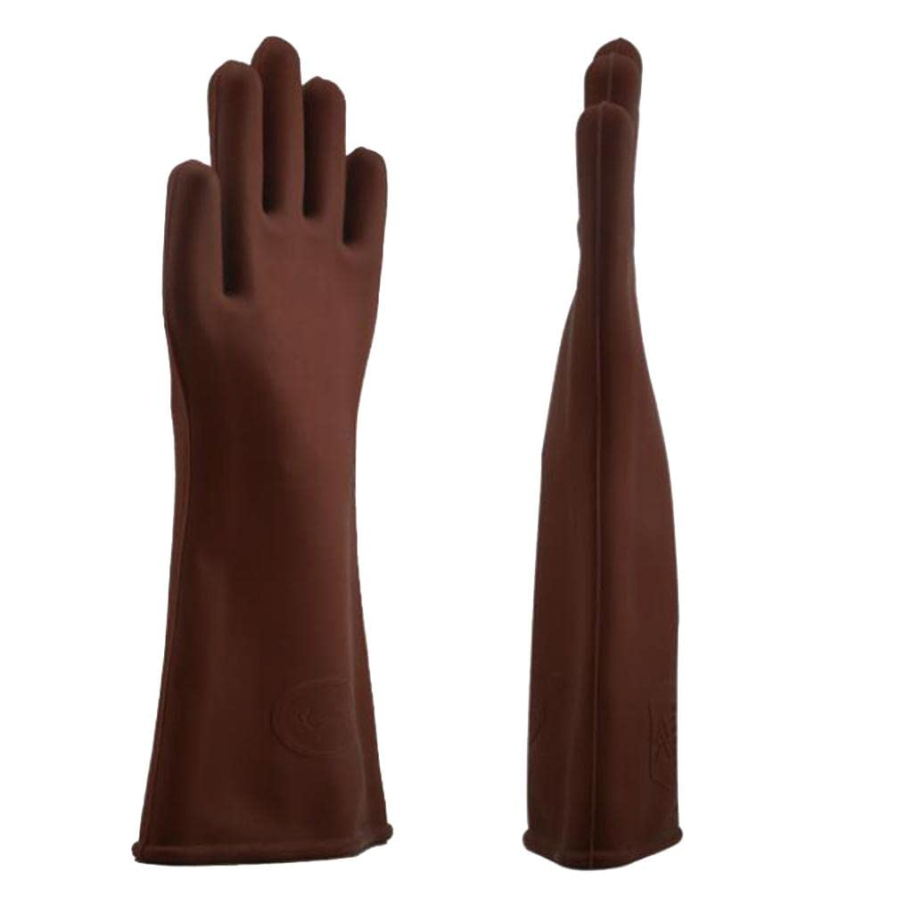 1 Paire de Gants de Sécurité électrique Entièrement Isolants - Caoutchouc - 12 KV