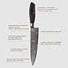 Damascus Knife Set Kitchen Chef Knife Set 6 Piece Professional Kitchen Knives，73 Layers Blade, Full Tang,Lightweight and Strong Ideal for Restaurant Chefs or for Everyday Use at Home