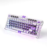 0.005mmラピッドトリガー 搭載 GravaStar Mercury V75 ゲーミングキーボード テンキーレス ポーリングレート8000Hz対応 0.125ms超低遅延 有線 着脱式ケーブル 75%レイアウト US配列 半アルミフレーム アクチュエーションポイント バックライトRGB 磁気式スイッチ ホワイト