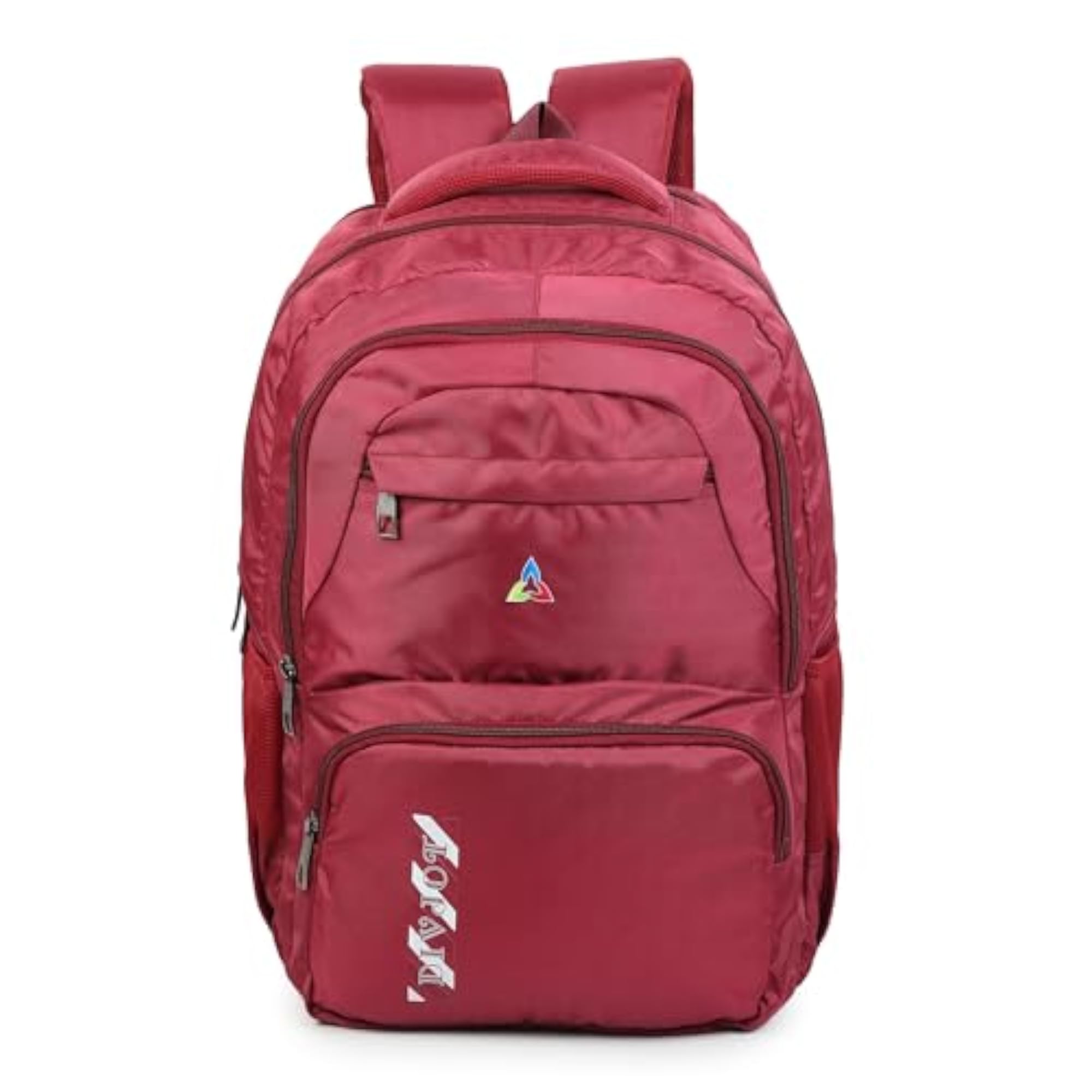 Durable Stylish School Bag with 3 Compartments, Maroon