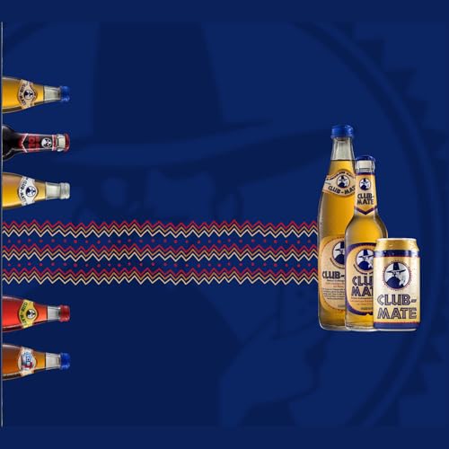 Image of Club-Mate Sparkling Yerba Mate Tea, 66mg Natural, 11.2oz Can (12 Pack)