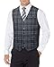 HISDERN Men's Suit Vest Grey Business Formal Dress Vests for Men Slim Fit Cotton Suit Vest Casual Solid Color Waistcoat for Tuxedo Wedding Light Grey