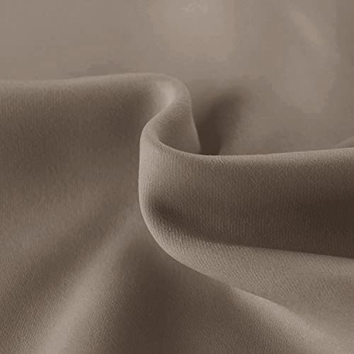 Hiasan KYUS-ZGBLT-C-4218-45 Valance Curtains For Kitchen Blackout Thermal Insulated Solid Window Curtain Valance, Camel thumb #3