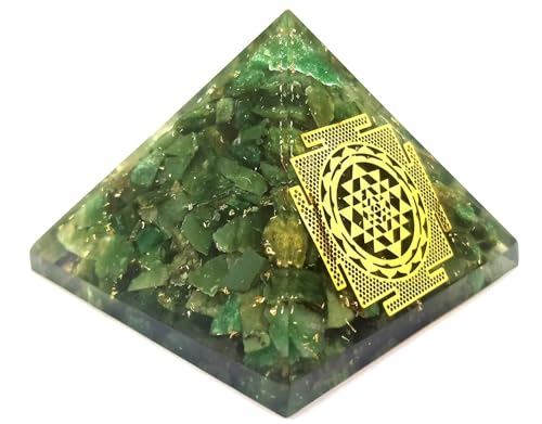 Image of Green Mica Pyramid |2-Inch|Healing Crystal Pyramid for Emotional Balance, Growth, and Spiritual Healing|Perfect for Meditation and Dcor