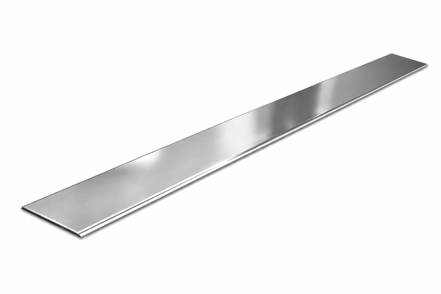 Home Supplies Direct Chrome Finish Aluminium Motion Cover Strip Threshold Floor Edging 900Mm (Flat (40Mm))