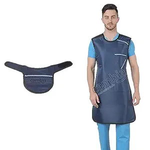 Cambia Frontal Protection Lead Aprons with Thyroid Shield Tie Closures (Pb Equivalency 0.35mm) - Pack of 1