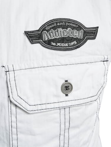 Brandit Luis Vintage Shirt Long Sleeve, Uomo, White, 4XL - 8