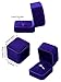 Zhanmai 12 Pieces Velvet Ring Earring Box Gift Jewelry Case Gift Boxes for Wedding, Engagement, Birthday and Anniversary (Royal Blue)