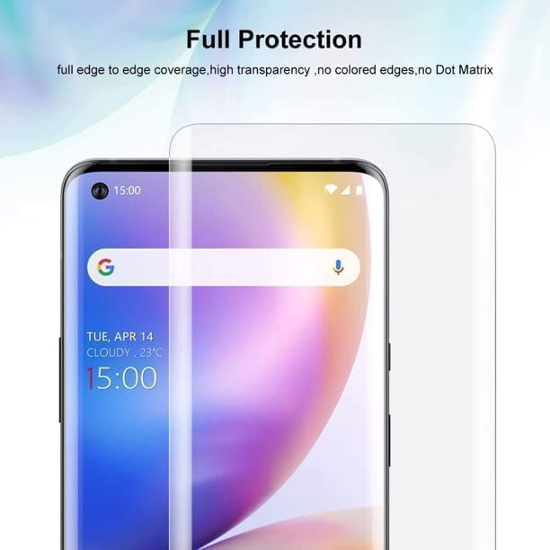 Image of OCTRIX Tempered Glass Compatible for Vivo V23 Pro 5G Advanced Border-Less Full Edge to Edge UV Screen Protector and Easy Installation Kit - (Pack of 1)- By Blackwik