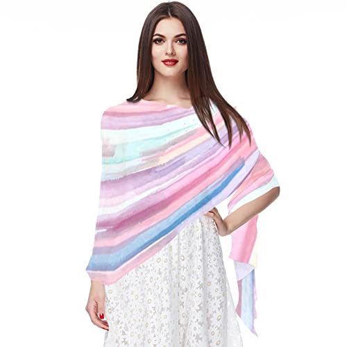 Écharpe à rayures contre le froid hivernal avec style coloré