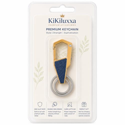 Image of KiKiluxxa Multifunction Keychain with Dual Key Rings for Outdoor Carabiner Key Rings For Bike & Car-School Bag Bottle -Fronas Keychain Multiclour