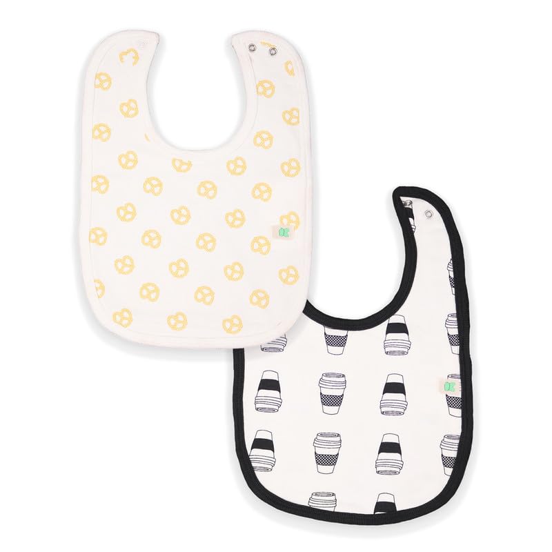 Kidbea 100% Organic Cotton Feeding Infants and Toddlers baby Apron Ultra-Soft Infant Apron Unisex Reusable Bibs