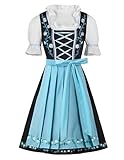 Spooktacular Creations Women Oktoberfest Dress, Halloween Embroidery German Beer Bavarian Costume for Halloween Cosplay and Beer Festival -M