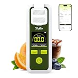 iKoffy AI Digital Brix Refractometer with ATC, APP Sync & AI Analysis, 0-55% Range, ±0.1% Accuracy, Waterproof & Rechargeable, for Fruits, Vegetables, Juices & Beverages
