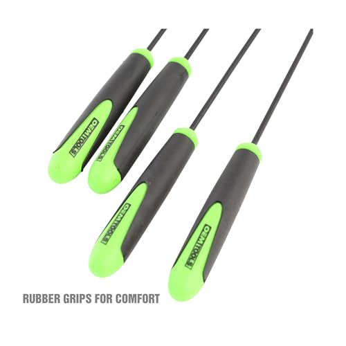 OEMTOOLS 25429 O Ring and Seal Removal Pick Set, Short and Long Spoon Type Hose and O-Ring Removal Set, Includes 4 Contoured Automotive Picks for Seals, Bushings, Hoses, and O Rings