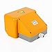 Heavy Duty Foot Switch Aluminum Double Pedal Foot Control Switch 110V Electric Pedal Foot Switch for Bending Machine Punch Medical Equipment(Orange)