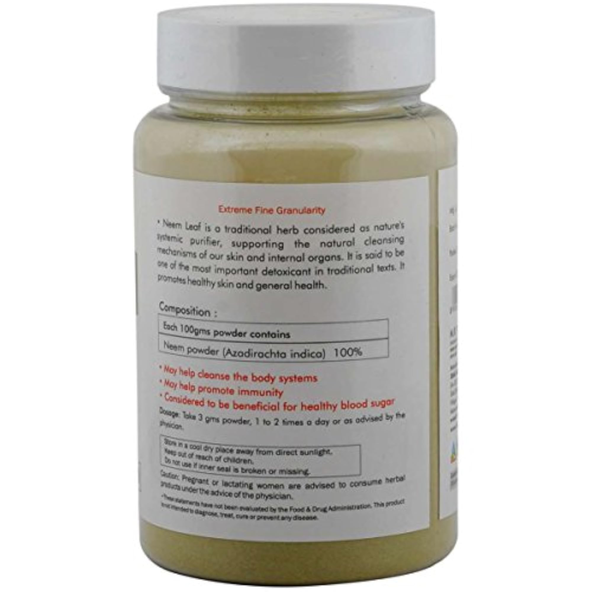 Organic Neem Powder, Natural Detoxification
