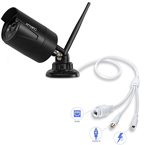 Add-on Camera | xmartO WB2054 Wireless Security Camera, H.265+ 1080p Full HD Wireless Security Surveillance Camera Indoor/Outdoor with Night Vision and 4mm Lens, Power Supply Included - Thumbnail 2