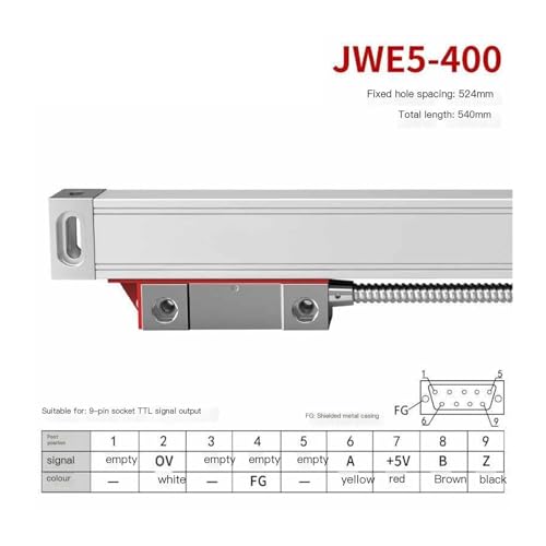 Sensor de desplazamiento digital JWE5-800mm con escala de 5 µm 3