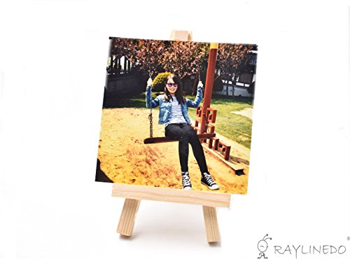 RayLineDo Set of 2pcs Mini Wood Display Easel 5inch Wedding Parties Decoration Name Card Photo Holder Sketching Easel - Thumbnail 6