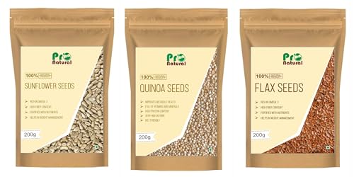 Pronatural Harmony Blend - 600g (200gX3) - Raw Flax, Sunflower & Quinoa Seeds for Nutrient-Rich Wellness (B0CSPQYQ6J) Amazon Price History, Amazon Price Tracker