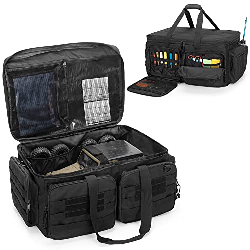 GOBUROS RC Storage Bag for 1/8 and 1/10 Car, RC Carrying Case with Bottom Solid Clapboard for...