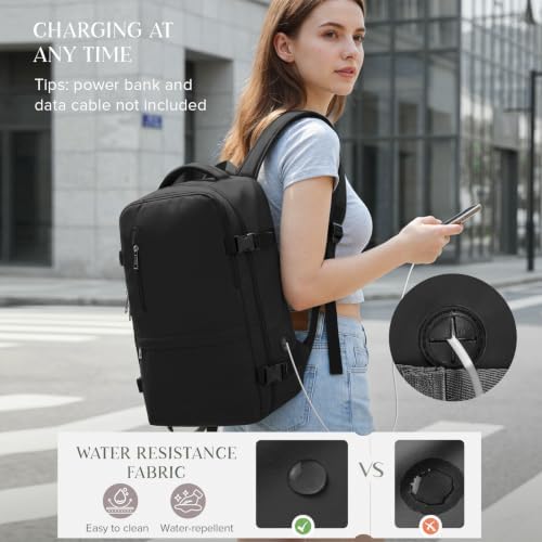 Hayayu Personal Item Travel Bag Frontier Airlines 18x14x8 Travel Backpack - 4