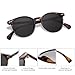 SOJOS Small Round Classic Polarized Sunglasses for Women Men Vintage Style UV400 Lens MAY SJ2113, Tortoise/Grey