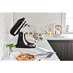 KitchenAid Artisan Series 5 Quart Tilt Head Stand Mixer with Pouring Shield KSM150PS, Matte Black - Image 4