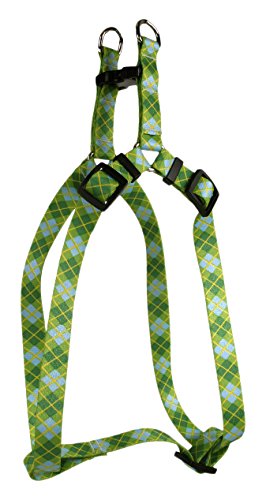 Image of Yellow Dog Design Argyle Green Step-in Dog Harness, X-Small