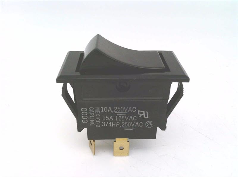 Rocker Switches SPST ON-NONE-OFF BLK (1 piece)