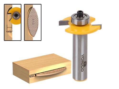 Yonico 14183#10 Biscuit Joint Slot Cutter Router Bit 1/2-Inch Shank