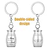Bestomrogh 1pcs Mini Cremation Urns Small Keepsake Urns Stainless Steel Memorial Ashes Holder Cremation Jewelry for Human Pet #2