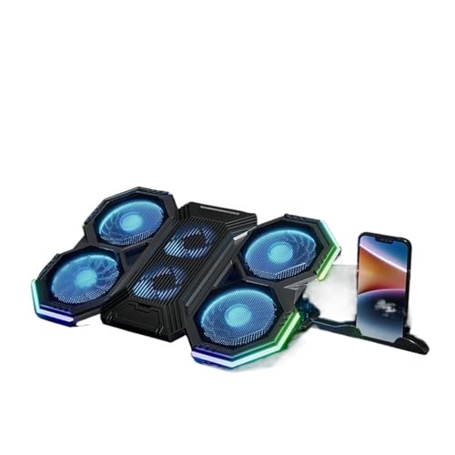 Base para laptop gamer 17 pulg con 6 ventiladores RGB miniatura 1