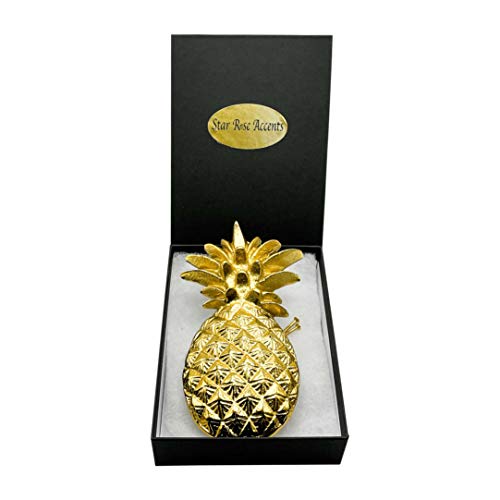 Star Rose Accents Pineapple Door Knocker; That Is Beautifully Constructed In A Premium Size 8” X 4”. This Lightweight Door Knocker Weighs Only 11 Ounces And Boasts A Vibrant Shiny Gold Color. #TOP4