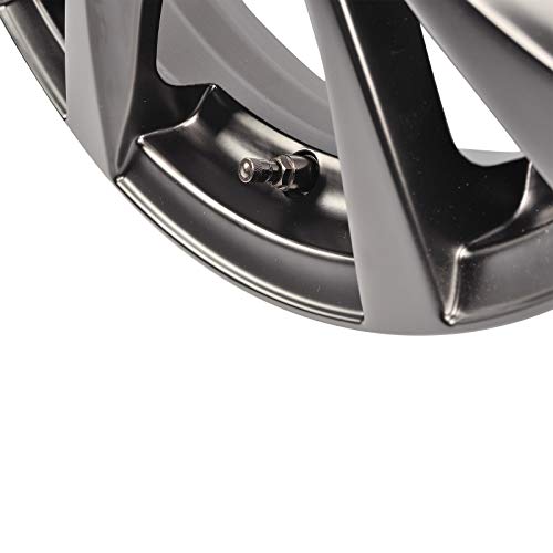 HASKYY 4 x SCHWARZ Metallventile I Stahlventile I Universal Felgenventile I 11,3 mm NEU