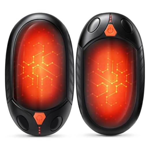 Hand Warmers Rechargeable, 2 in 1 Electric Handwarmers 5200mAh with 12Hrs Long Heating, Quick Charge Portable Pocket Hand Warmer Great Gift for Christmas Outdoors, Hunting, Golf, Camping