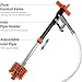 aqmglan Aquarium Siphon Vacuum Cleaner with 3 Interchangeable Heads, Multi-Angle Scrub Brush, Sand Cleaning Head, and Mesh Head for Efficient Tank Cleaning