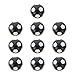 Stołowa Soccer Foosball Ball Wymiana: 10 Sztuk Tabeli Piłki Do Piłki Nożnej Mini Czarne Białe Piłki Nożne Kulki Oficjalna Gra Stołowa Piłka Piłka Piłka Nożna Foosballs 36Mm