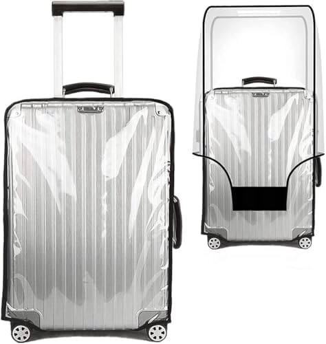 Clear PVC Suitcase Cover Protectors 24 inch Transparent Travel Luggage Covers for Suitcase Tsa Approved