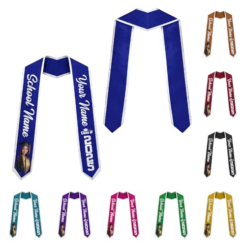 MonkeyVan Personalized Graduation Stole Class Of 2025, Congratulations Sash With Photo Text, Graduation Gifts, Graduation Sash C1