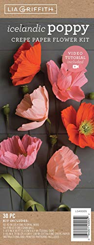 Creativity Street Crepe Paper Flower Kit -Poppies