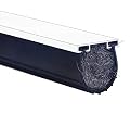 Stainless Steel Wool Rodent Proof Garage Door Bottom Rubber Seal, 5/16" T Ends, 3 3/4" Width X 10 Feet Lenth