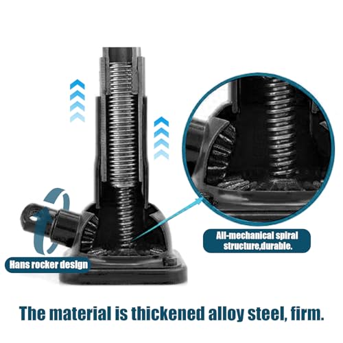Image of RYANSTAR RACING 2 Ton Heavy Duty Spiral Jack & Stand Combo for Trucks /SUVs - 4000 lb Capacity, 7.08 inch-15.35 inch Lift, Compatible with F150, Silverado, Ram, Toyota 4x4