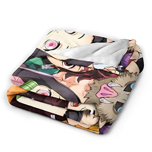 Anime Blanket Lightweight Bedding Super Soft Flannel Throw Blankets For Bed Living Room Couch Sofa For Kids Adults 60"X50" #TOP4